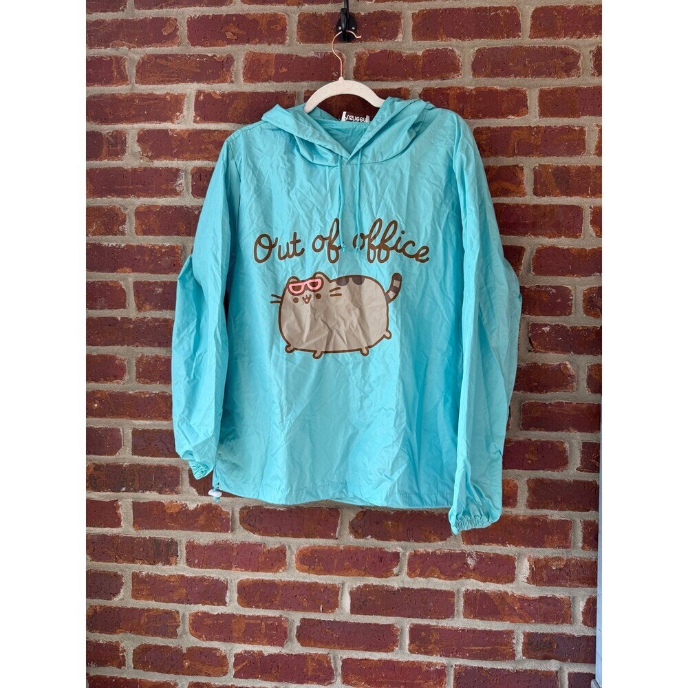 Pusheen‎ blue windbreaker pullover large